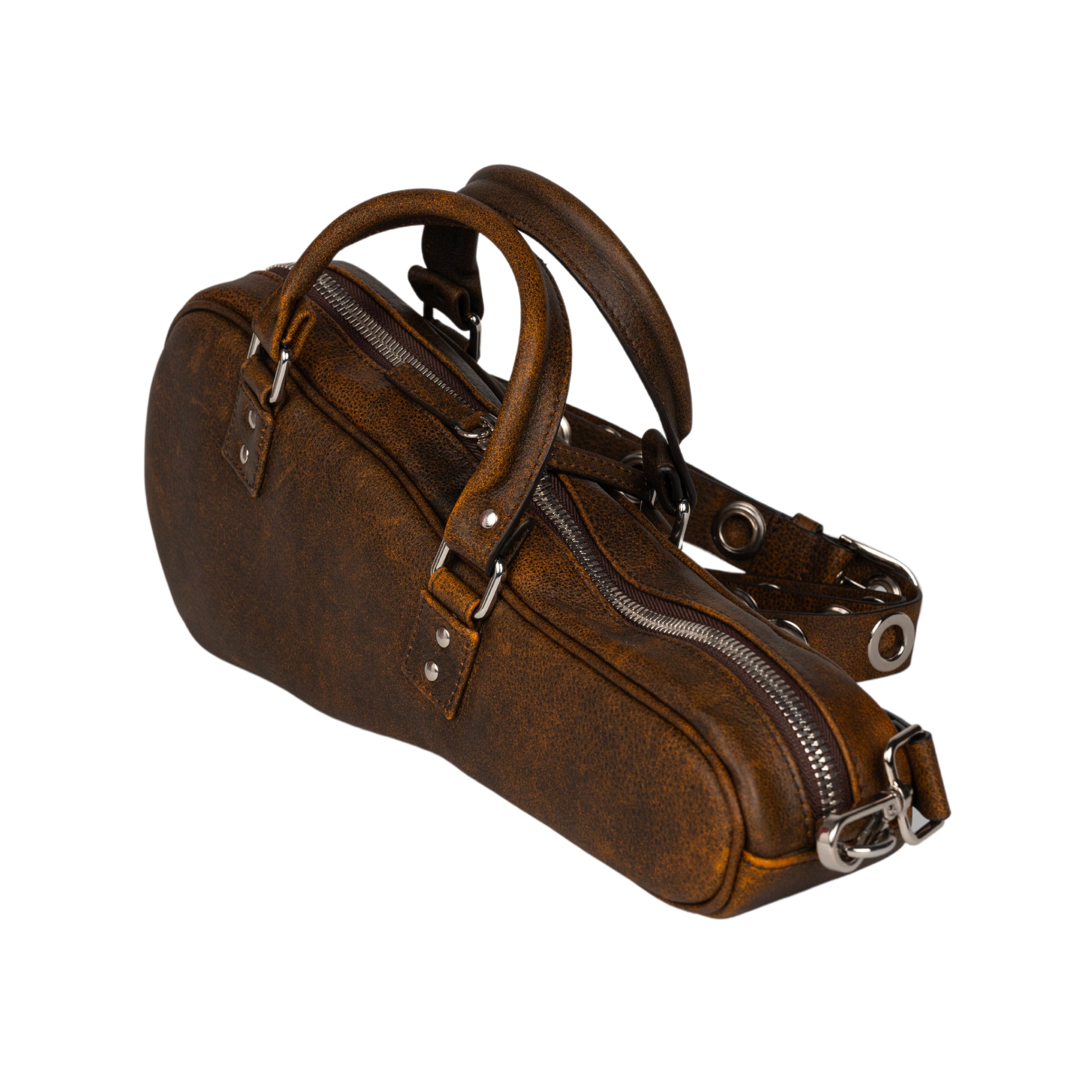 Violin leather bag in brown