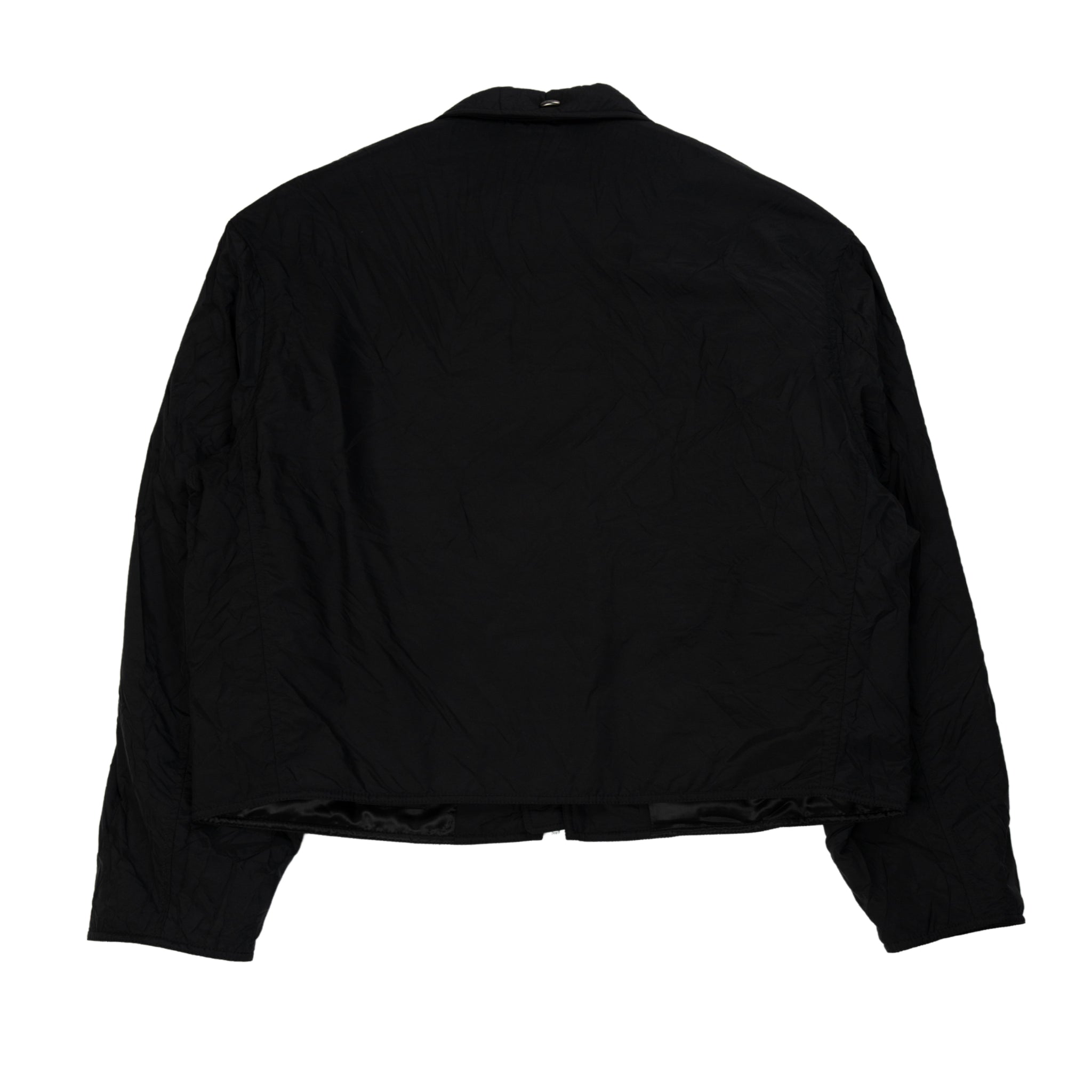 Slight Shining Crinkle Solaro jacket in black