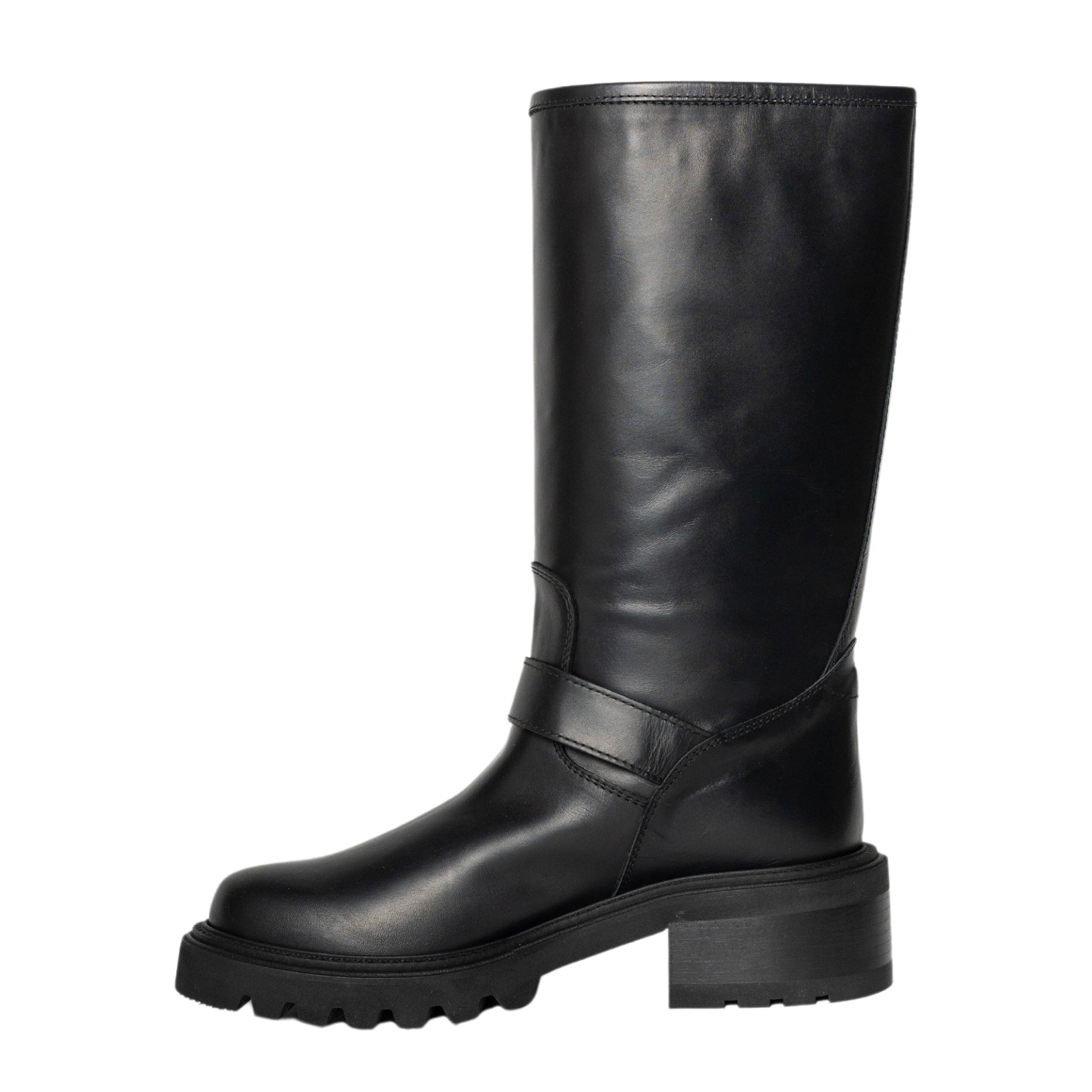 Biker 3/4 boot in black