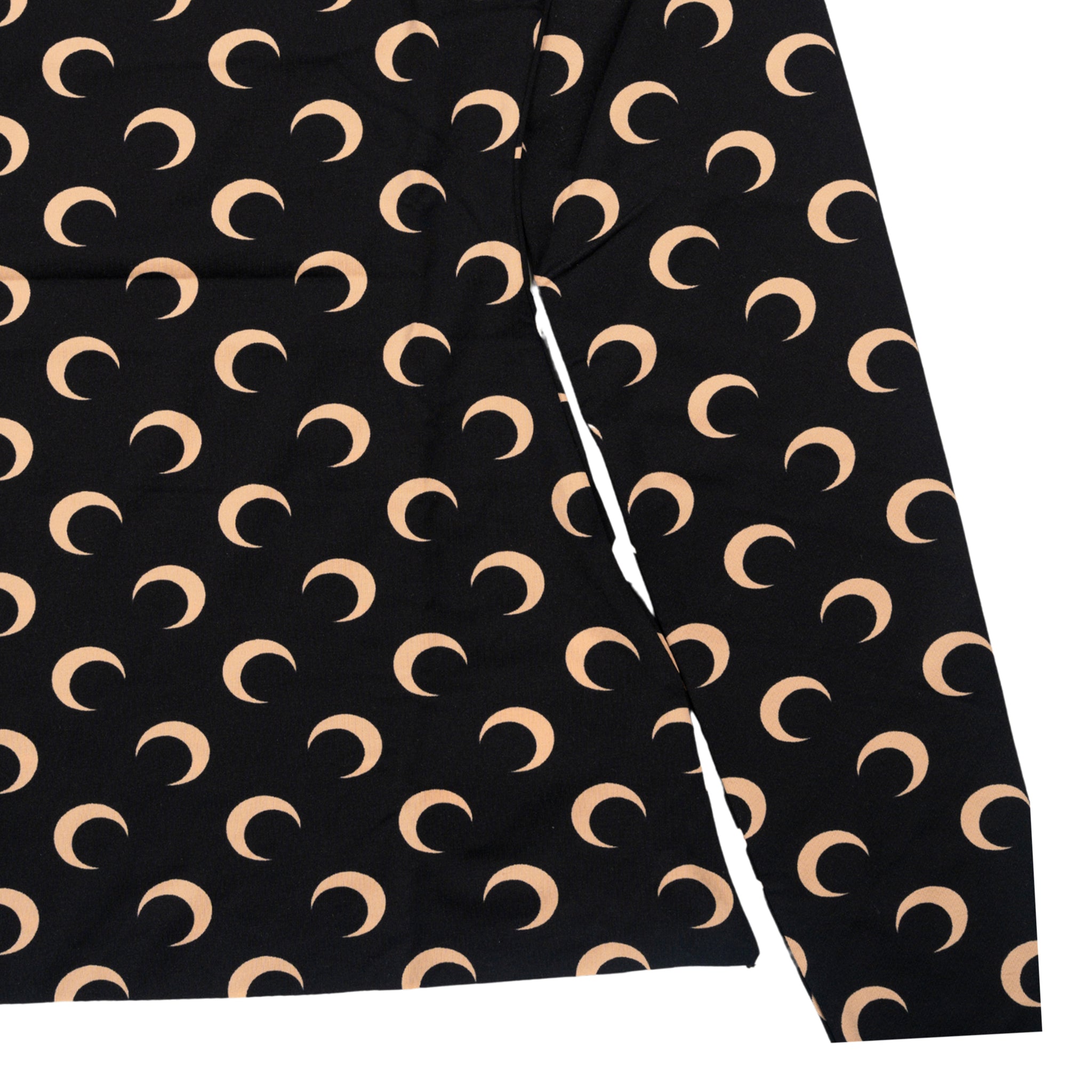 Recycled Moon Jersey Crewneck Top in Black