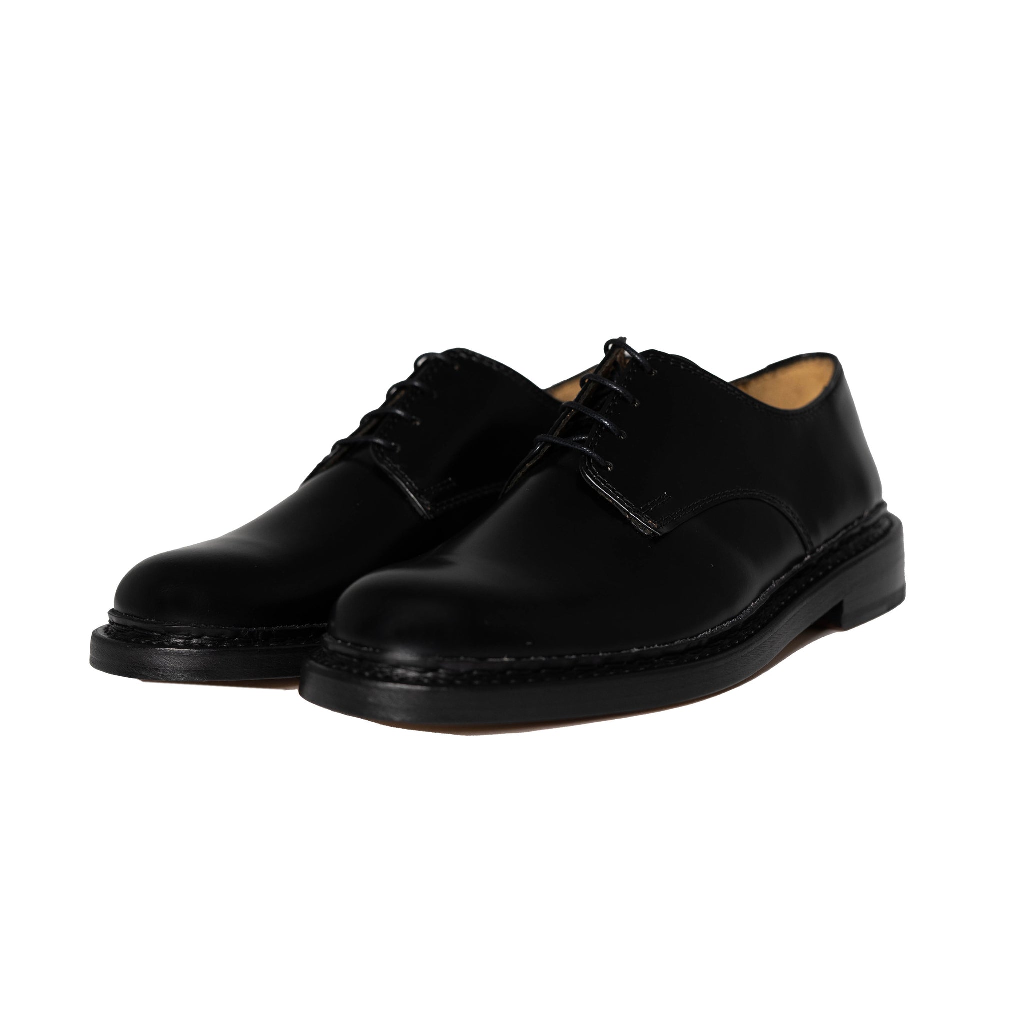 Uniform Parade Shoes in Black Leather