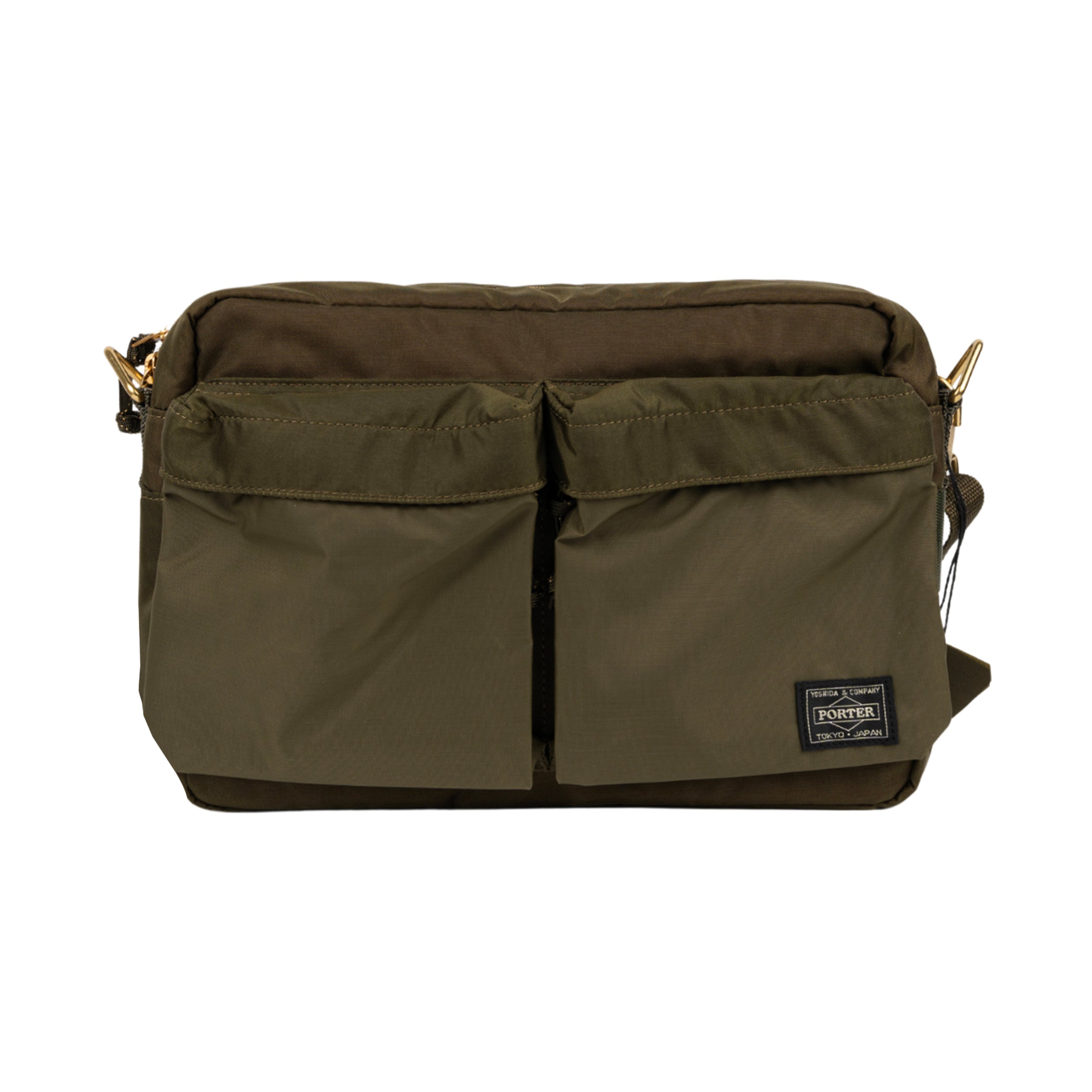 Force borsa a tracolla in nylon in olive - PORTER-YOSHIDA & CO | Maison ...