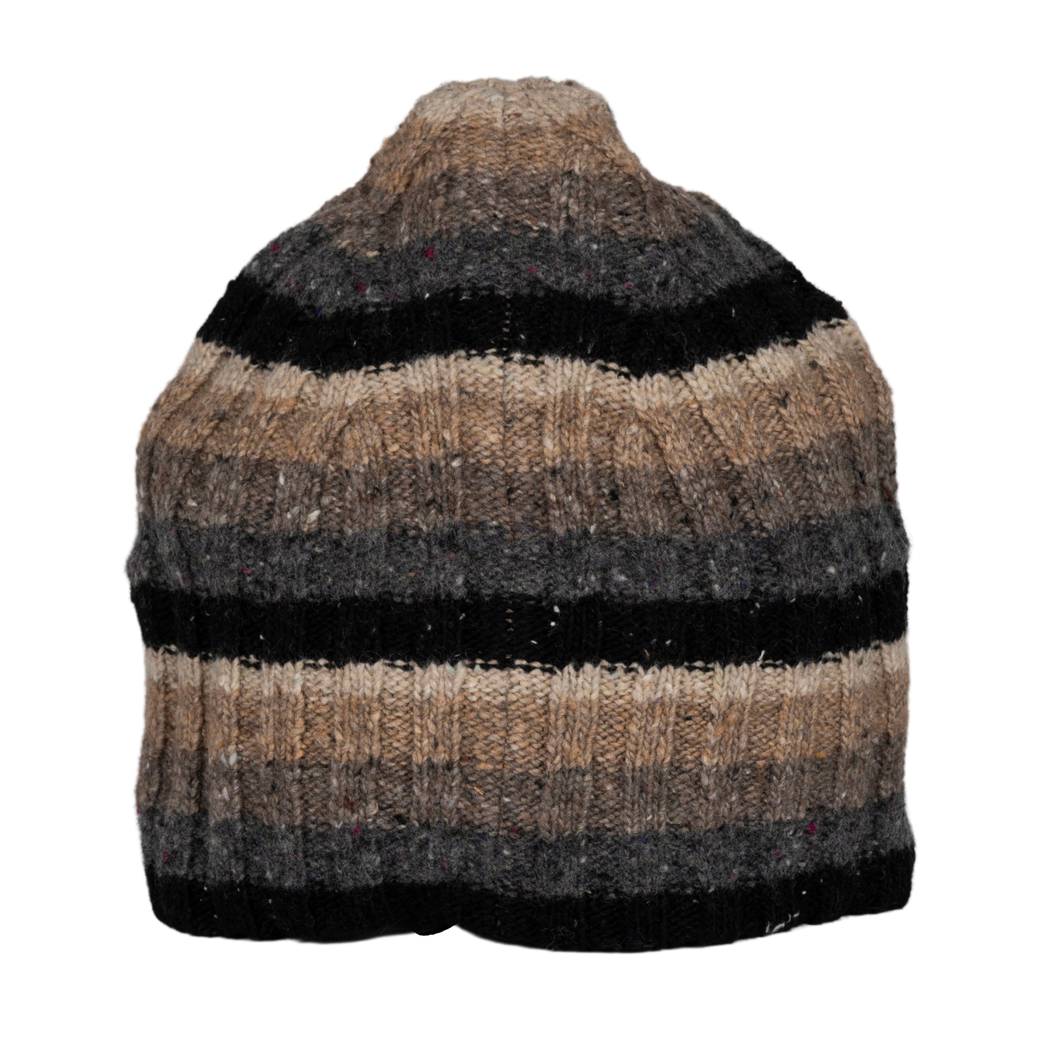 Unisex wool striped beanie