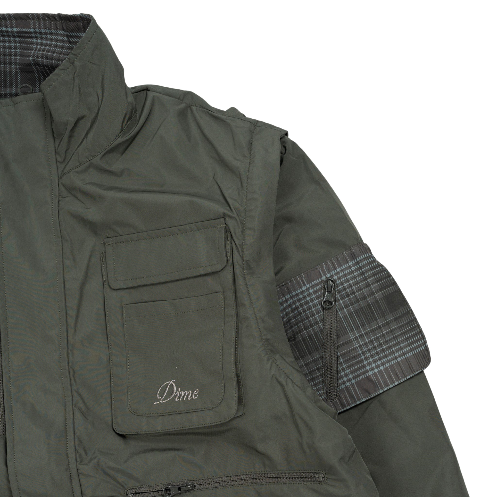 Fishing Zip-Off Jacket in Olive Green