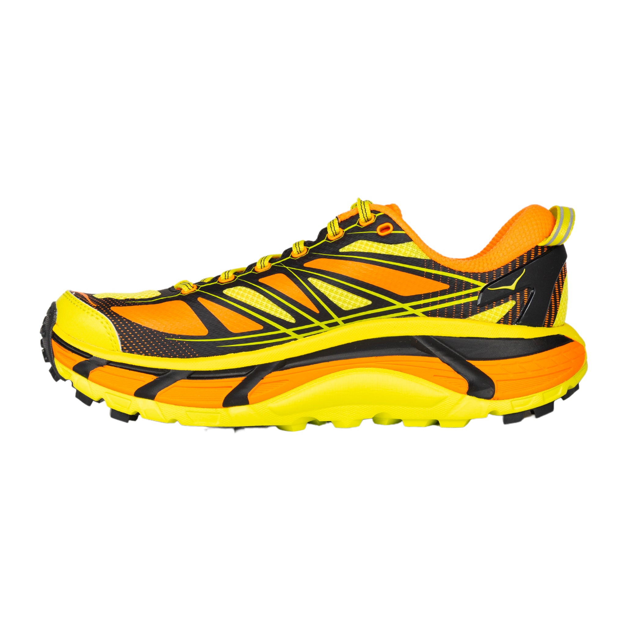 U Mafate Speed 2 sneaker in orange and yellow