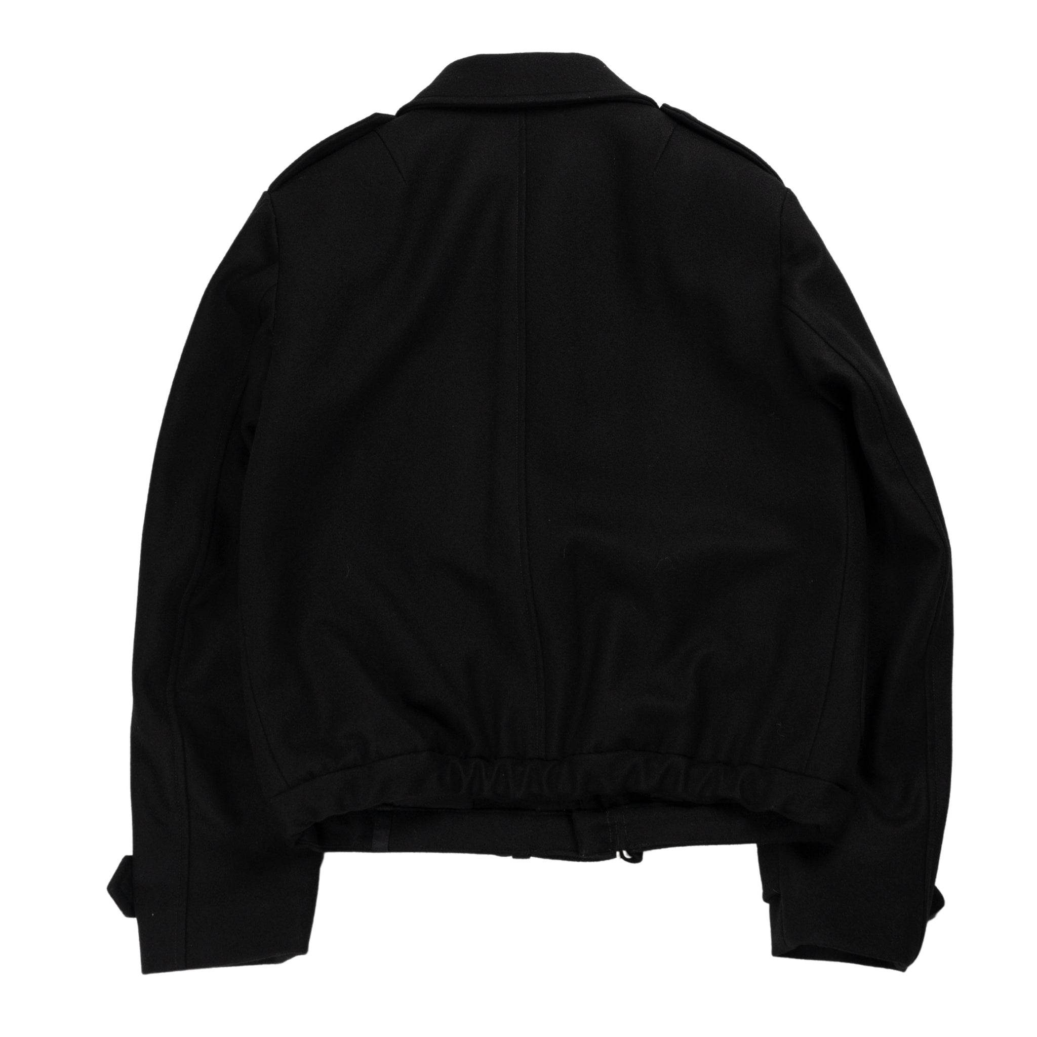 Fitted Blouson jacket in black