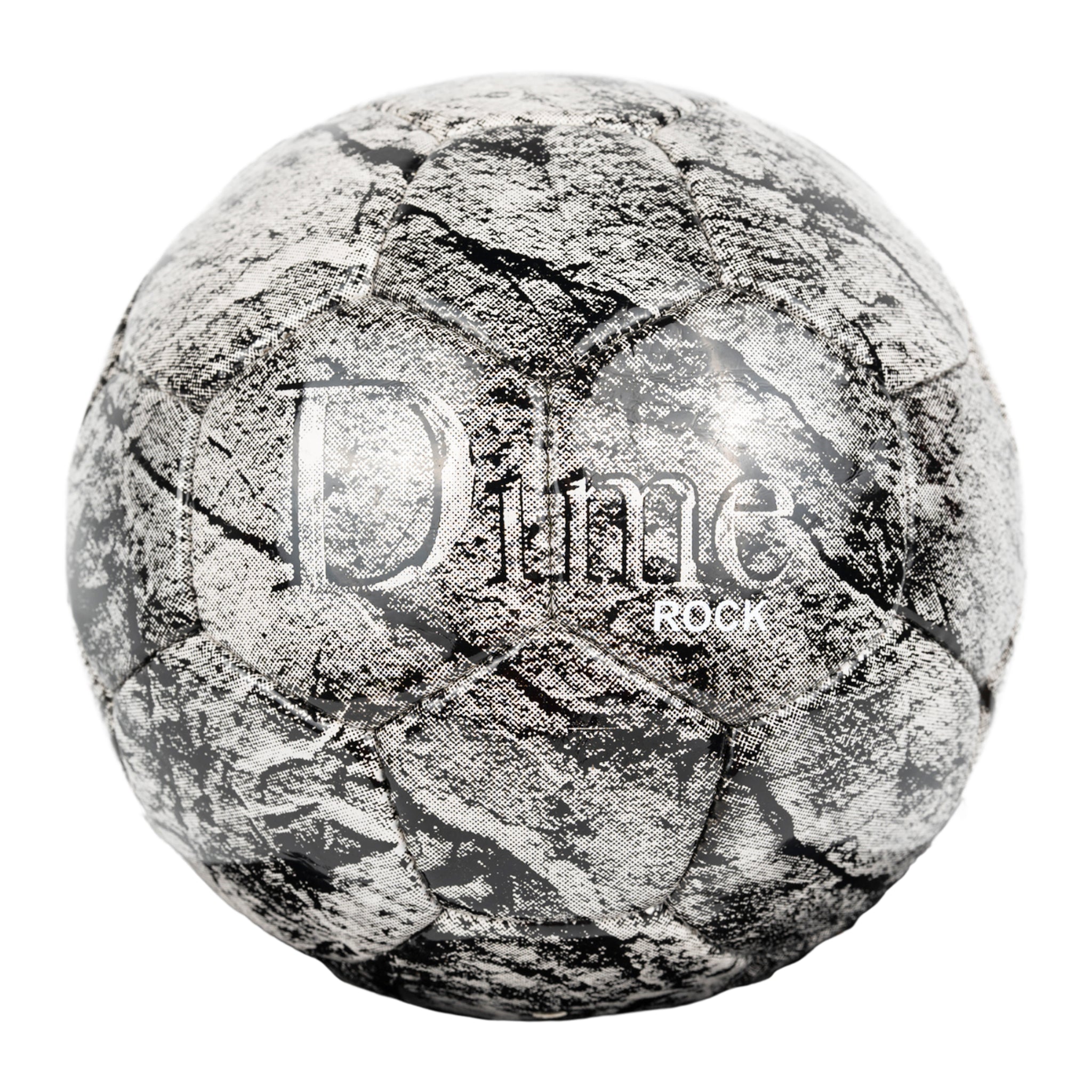 Rock pallone da calcio in grigio