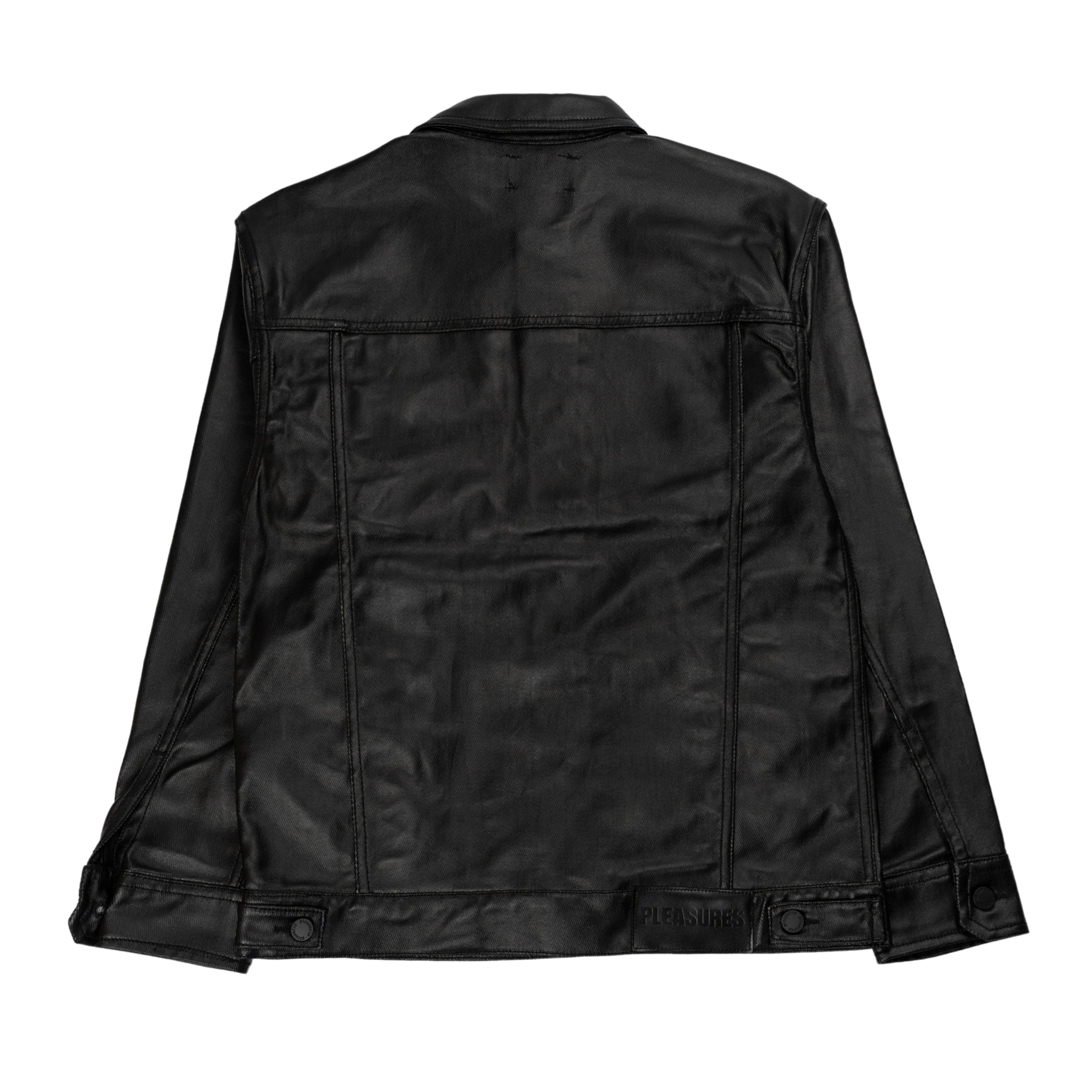 Latex Trucker jacket in cotton