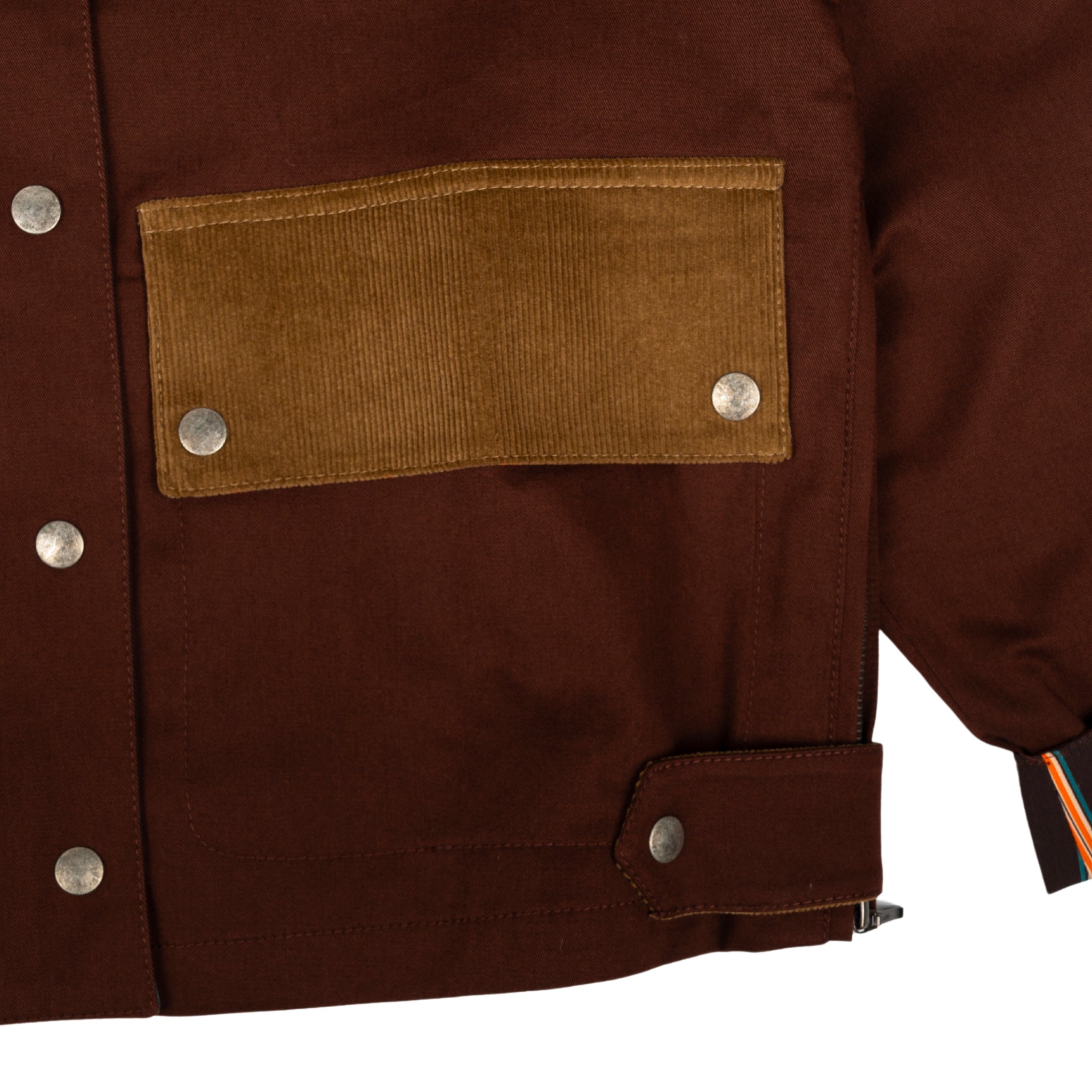 Musy Corduroy Trimmed Jacket in cotton