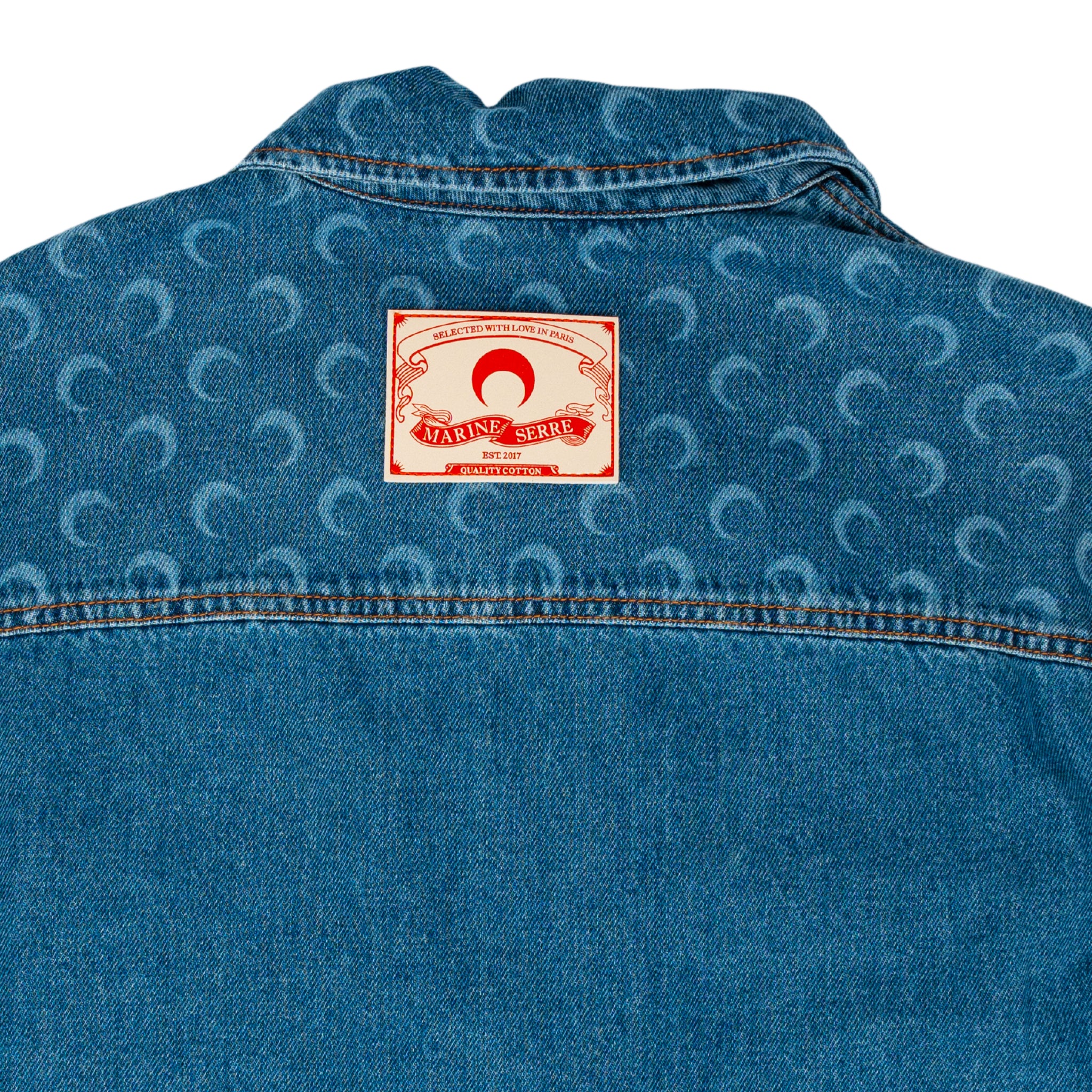 Moon Laser Overshirt denim