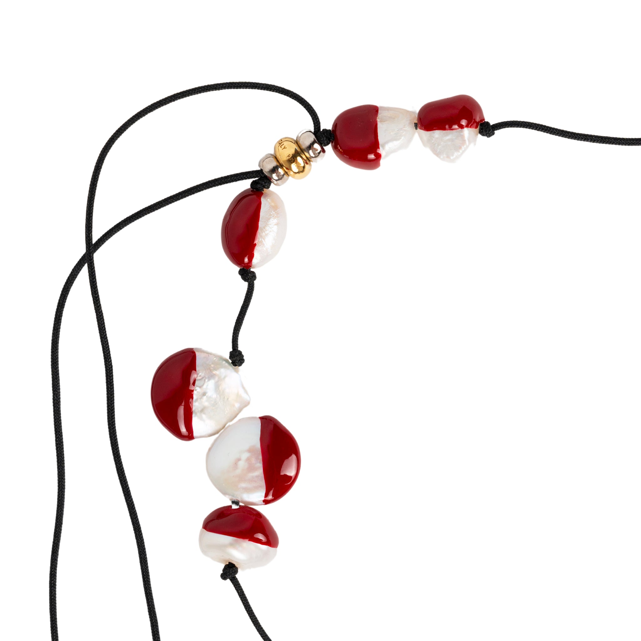 Vacanza Pearl Necklace in Red