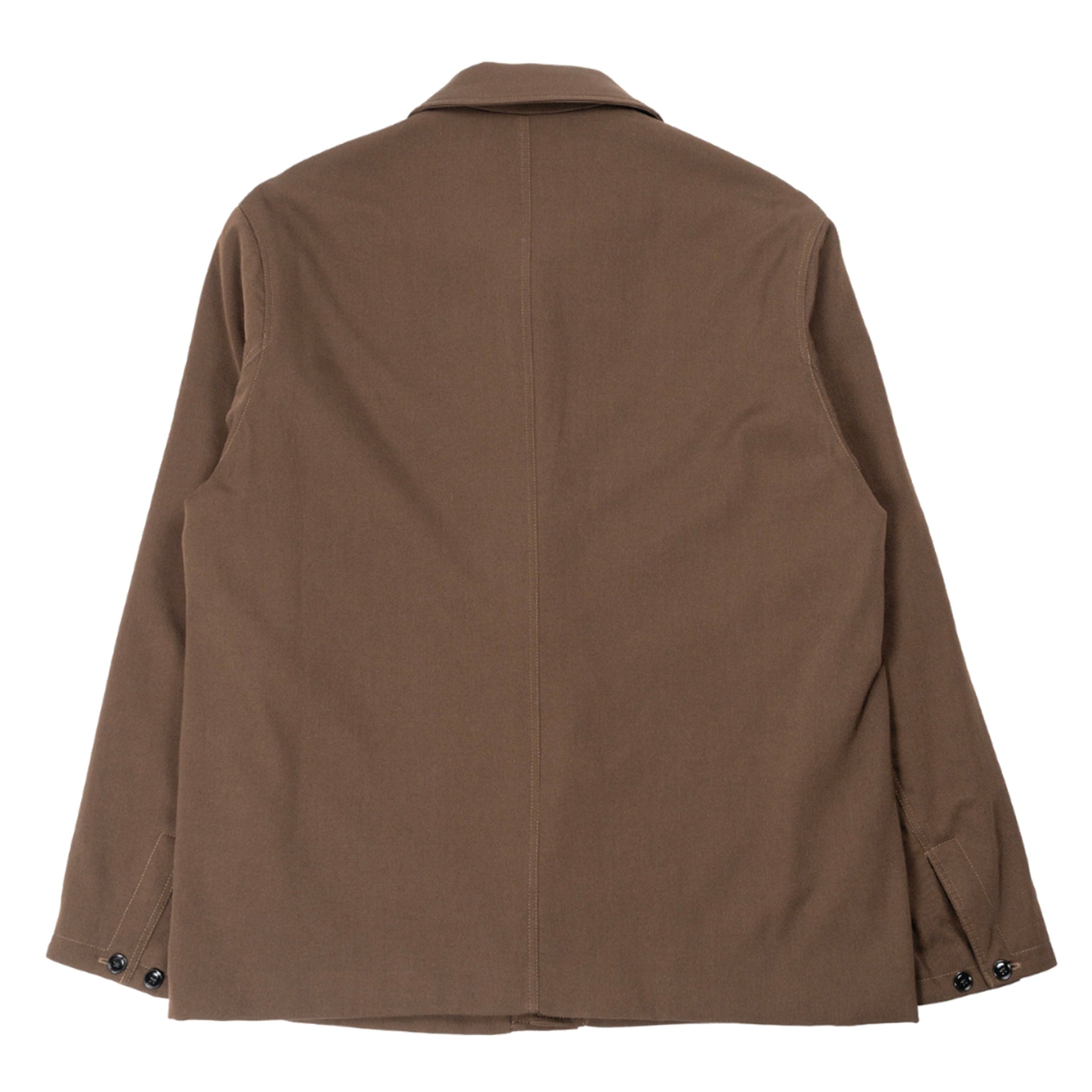 Wadded Facing Blouson in Brown