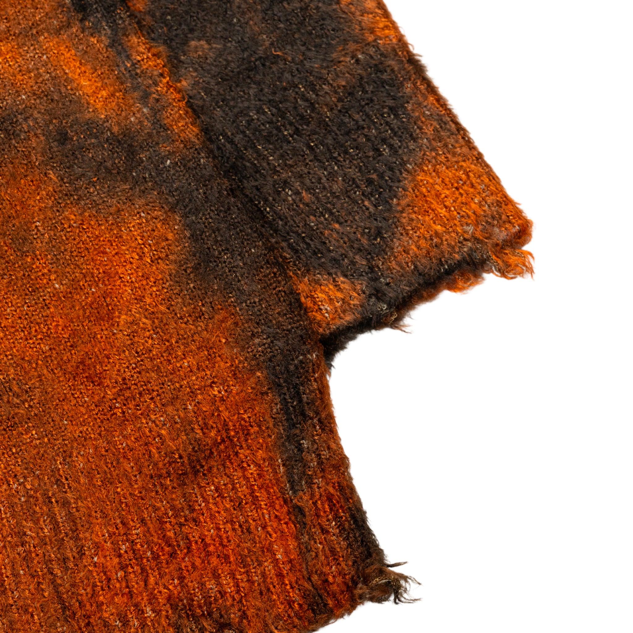 Men's Garment Dyed Sweater in Brown/Orange