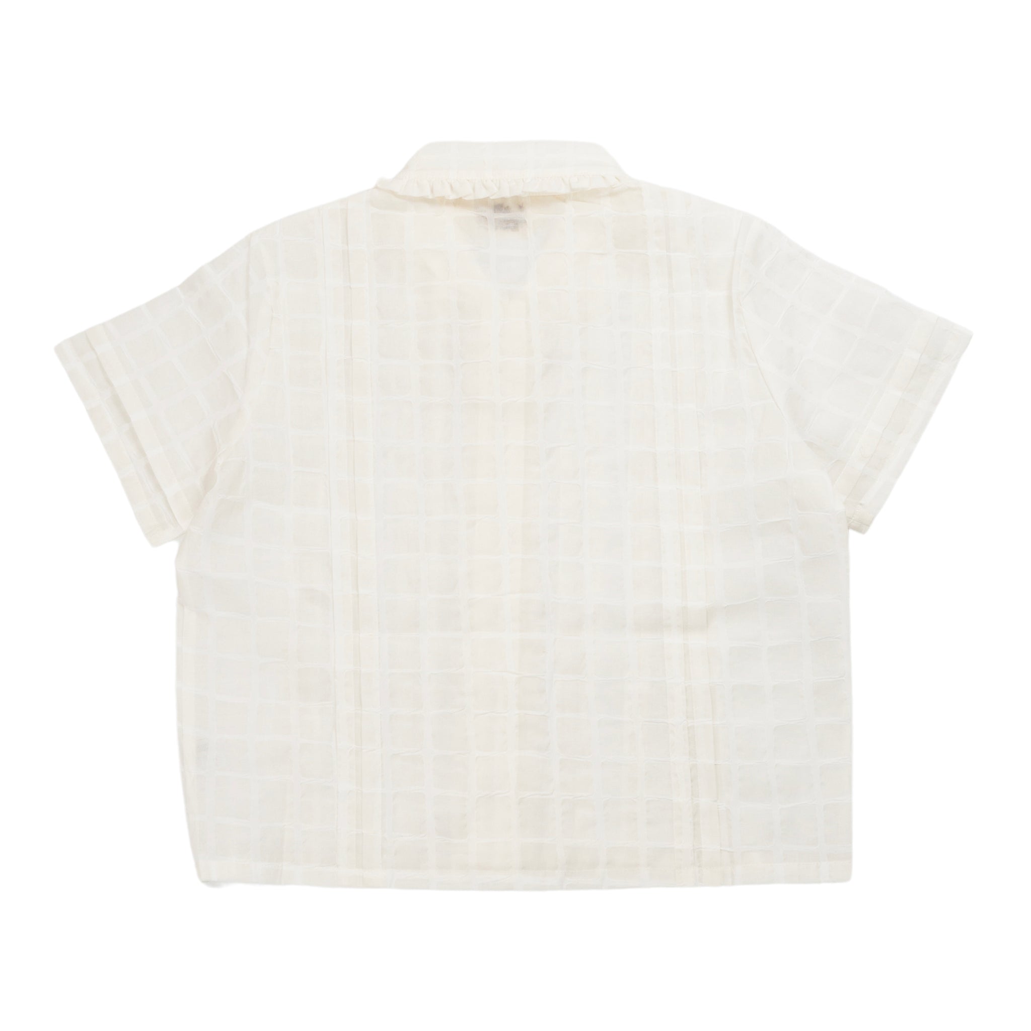 Mercado Square Button Up Shirt in White