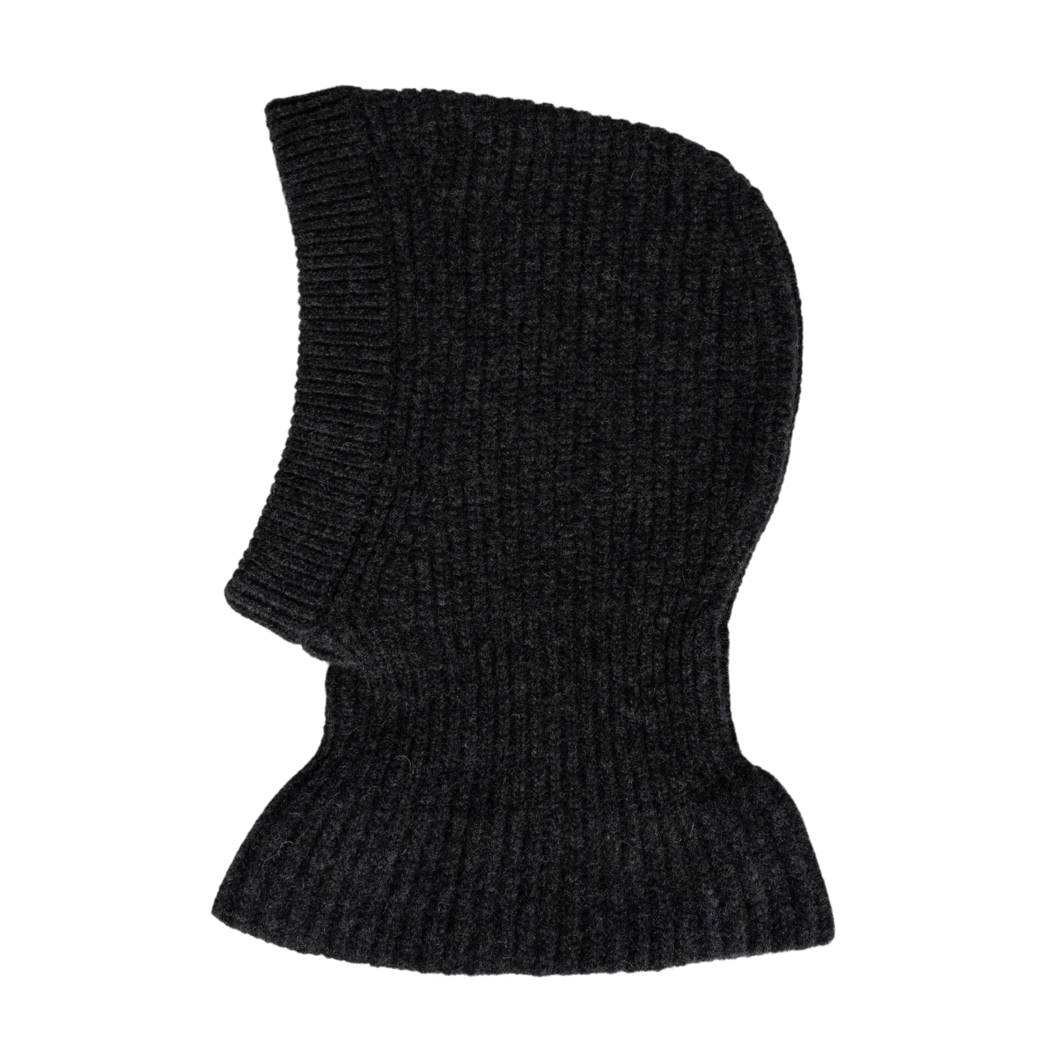 Lambswool hood in anthracite