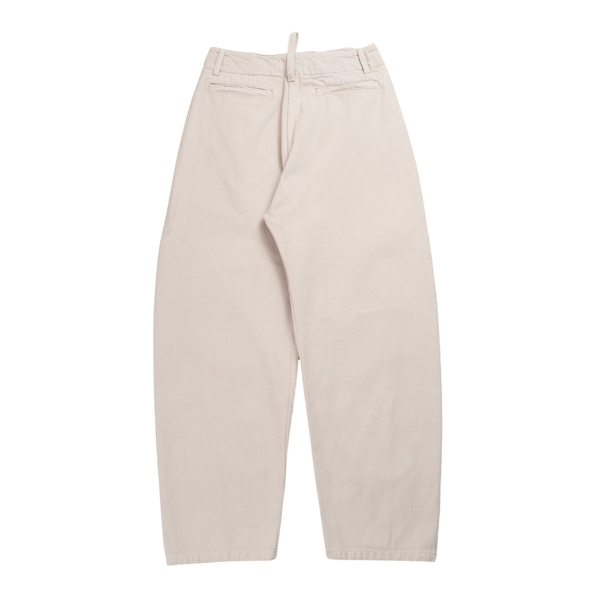 Rounded leg twist seam pant in grey