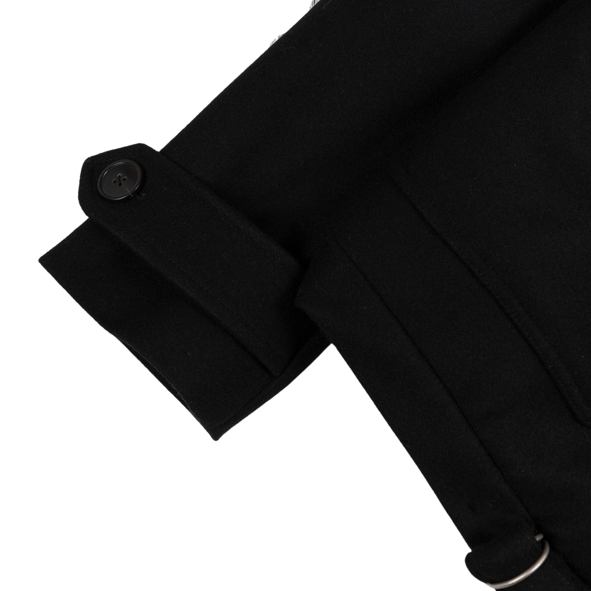 Fitted Blouson jacket in black