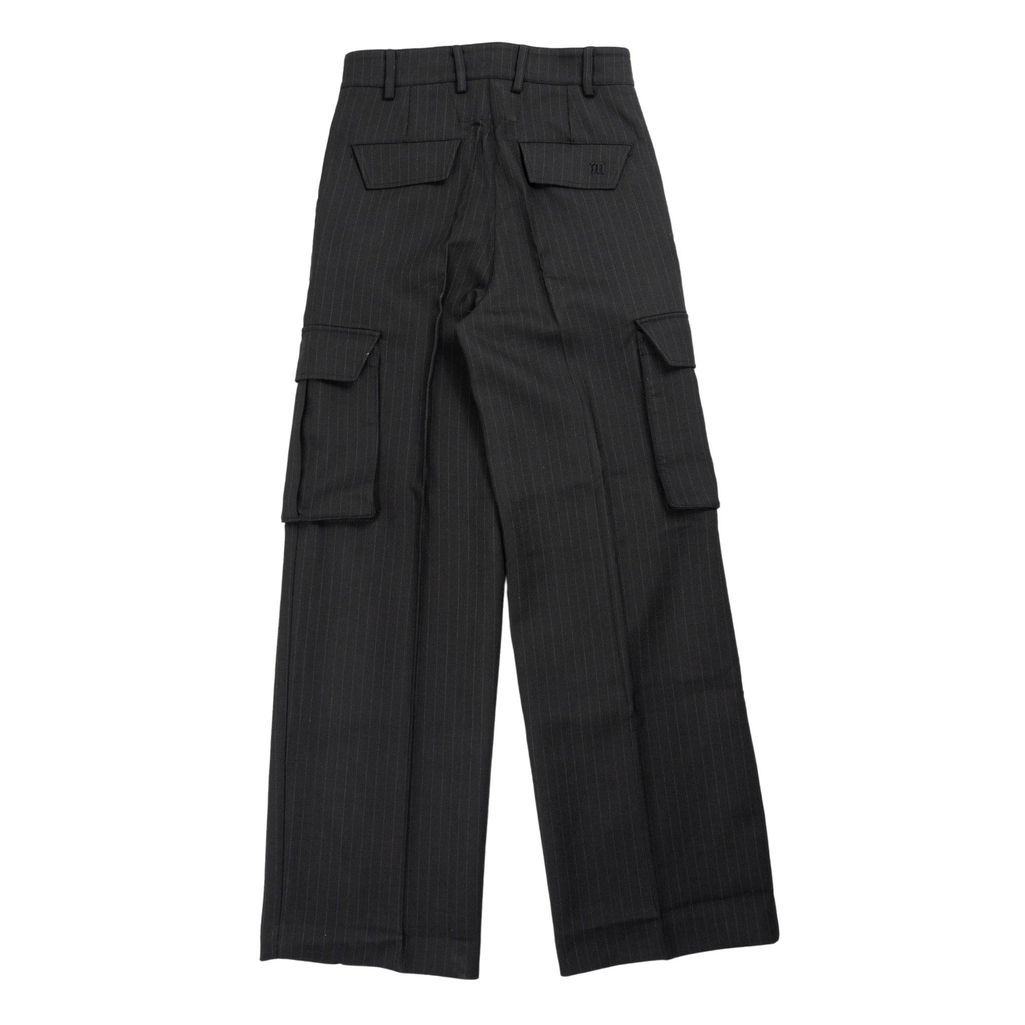 Office Pinstripe Tailored trouser in black