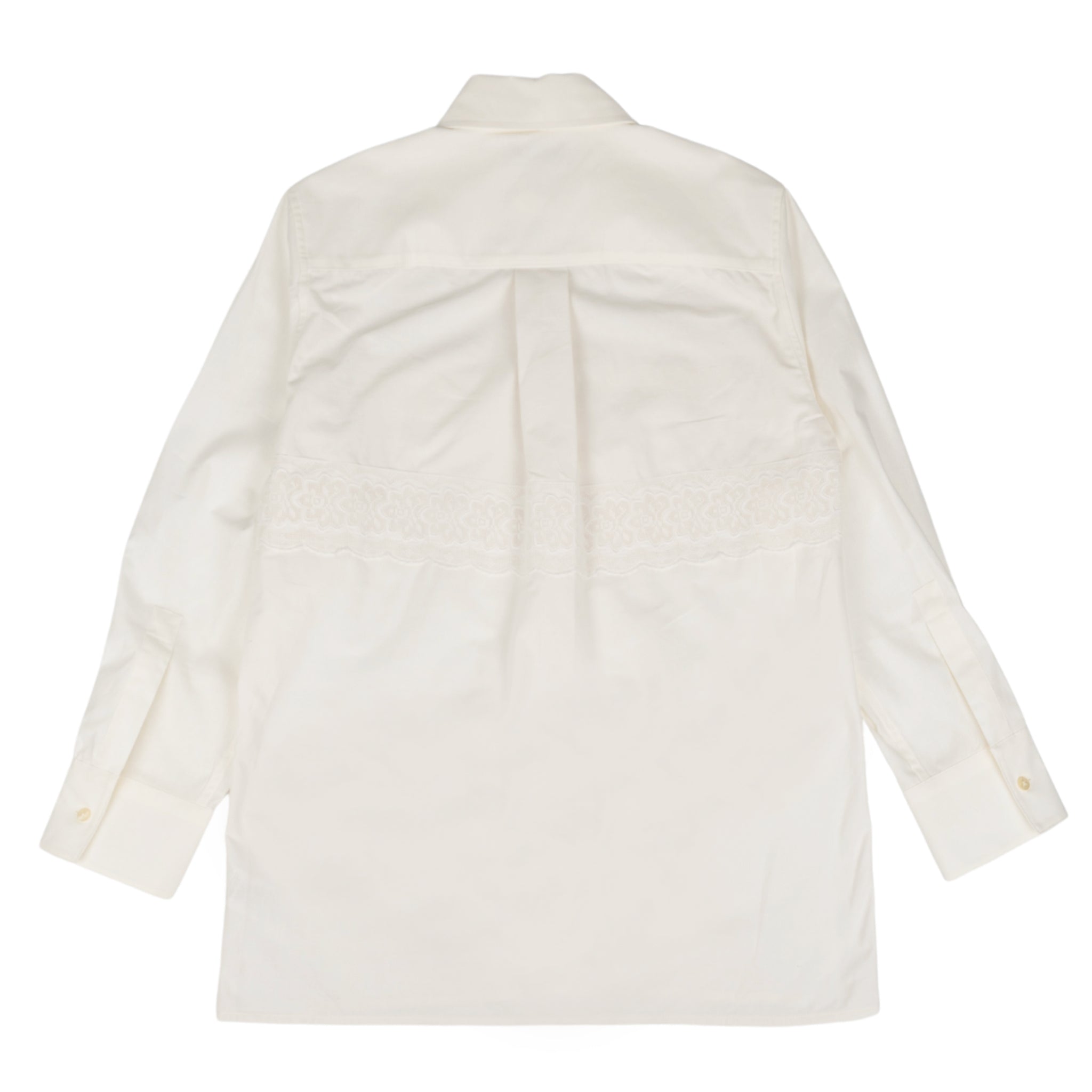 Regenerated Household Linen Twin Pocket camicia in biano sporco