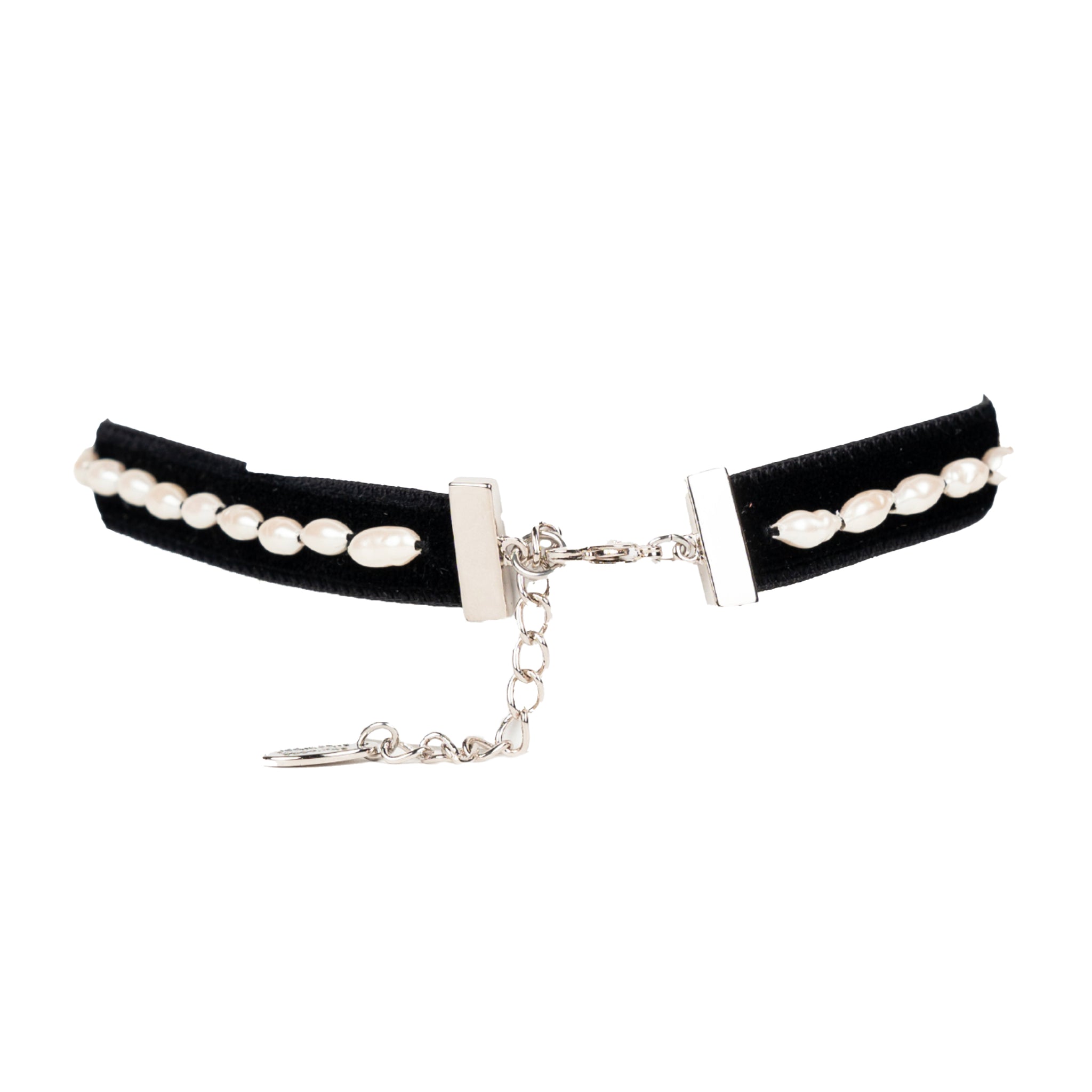 Aleksa Choker in Platinum/Black