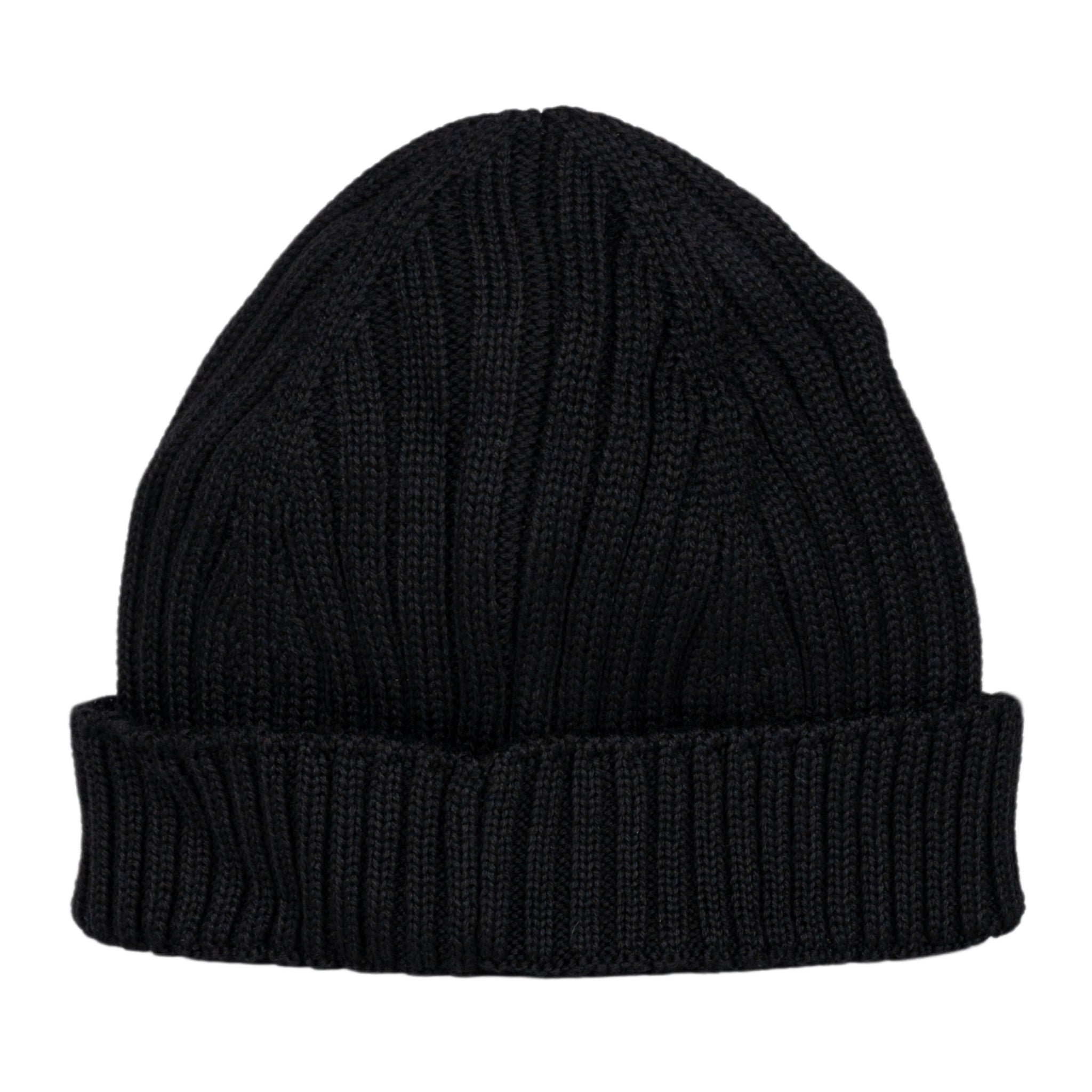 Moon Logo knit beanie in black