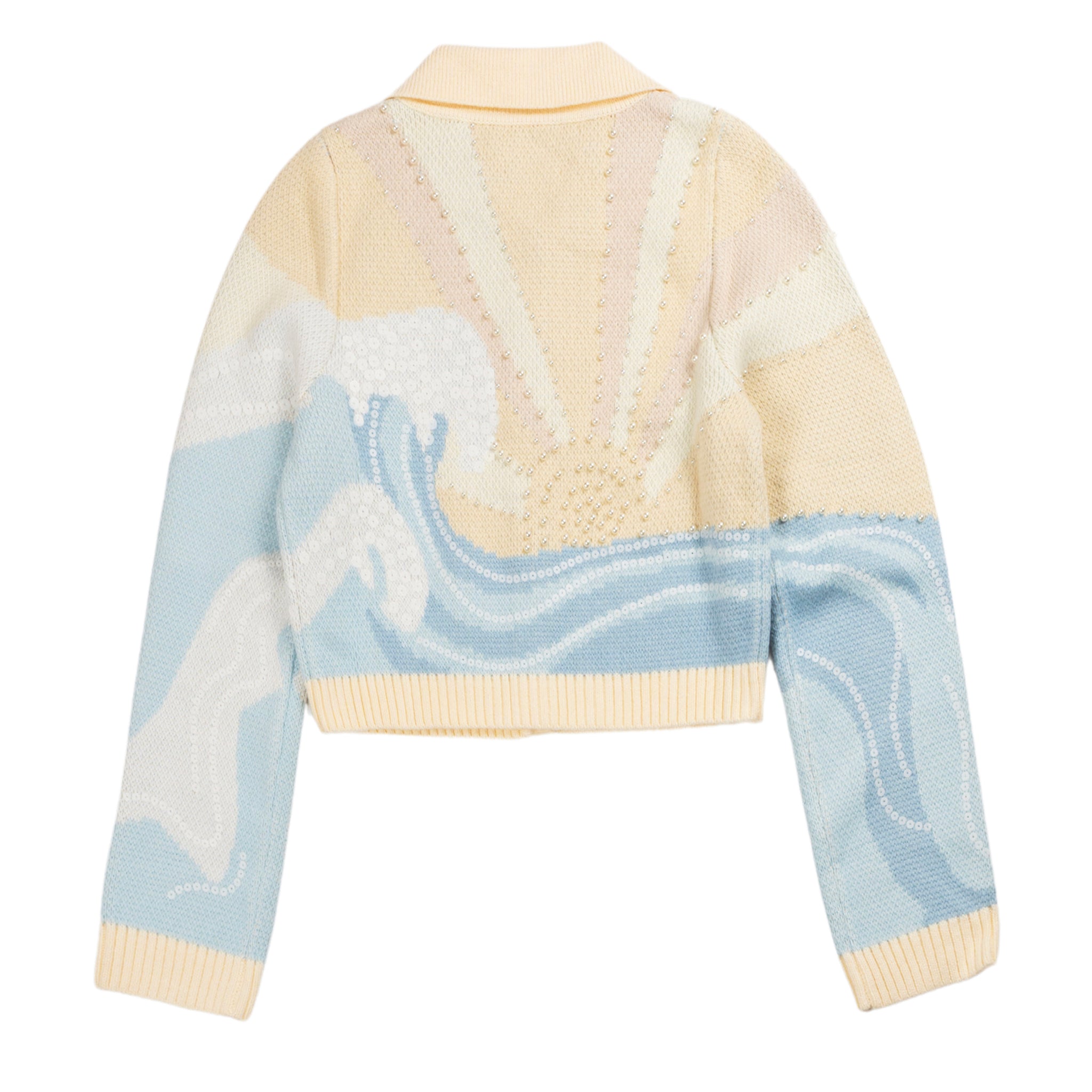 Crystallised High Tide Cardigan in Multicolour